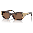 swarovski sunglasses square shape sk6029 brown