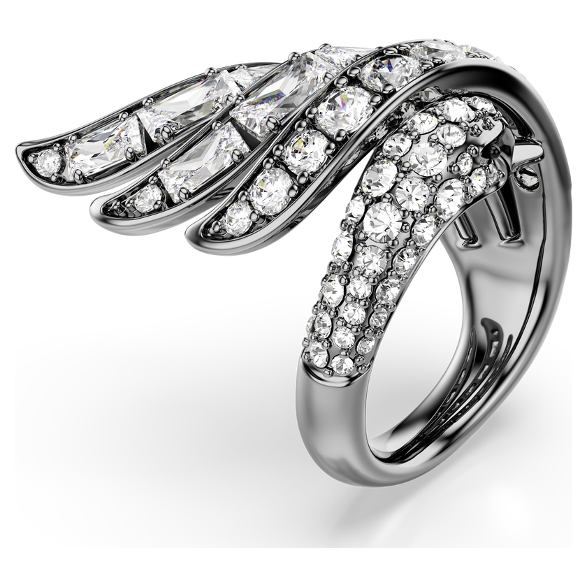 swarovski the vienna collection ring  swan  white  ruthenium plated