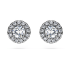 swarovski eternity stud earrings laboratory grown diamonds 0 75 ct tw 18k white gold