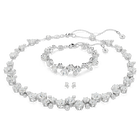 swarovski constella set mixed cuts white rhodium plated