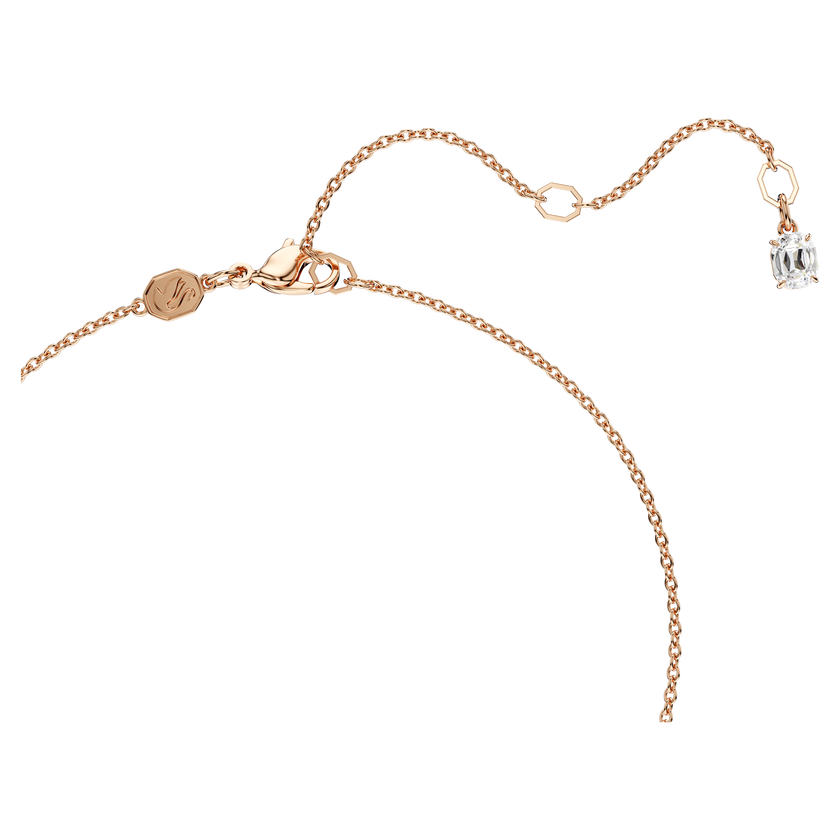 swarovski insigne pendant  cross  white  18k rose gold finish