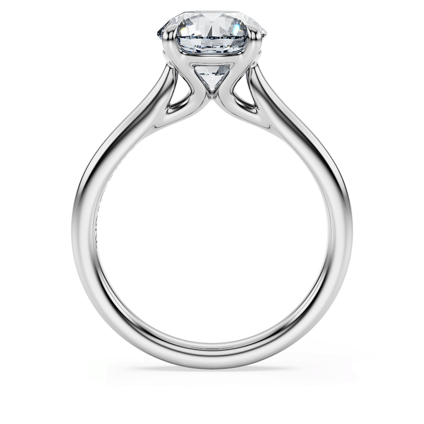 swarovski eternity solitaire ring  laboratory grown diamonds 2 ct tw  round cut  18k white gold