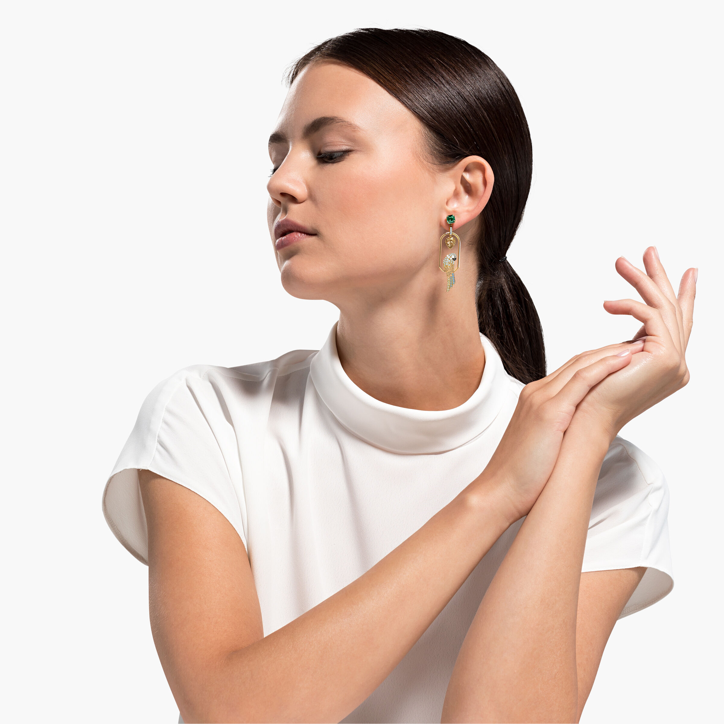 Swarovski tropical best sale parrot earrings