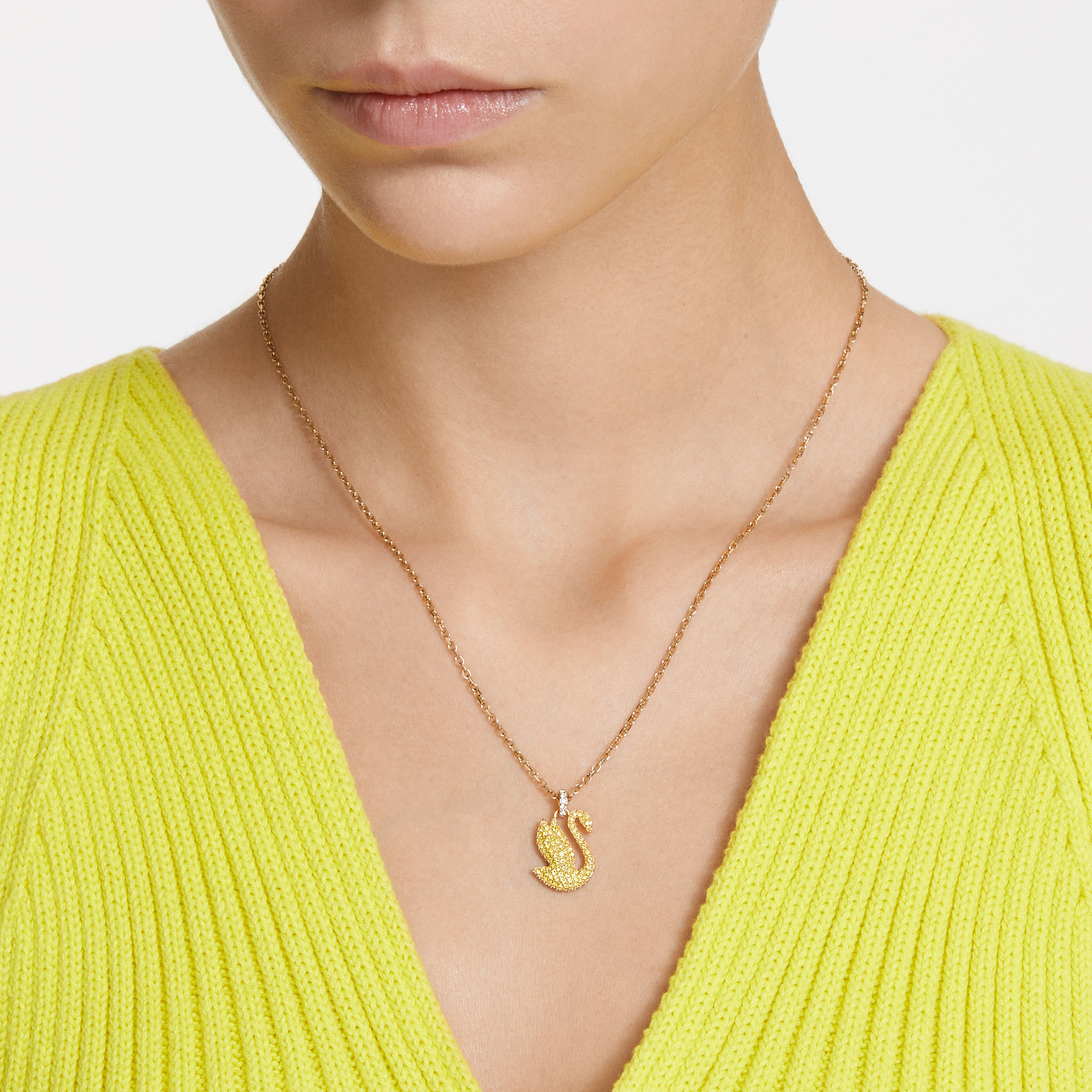 Buy Swarovski Swarovski Iconic Swan pendant Swan Medium Yellow