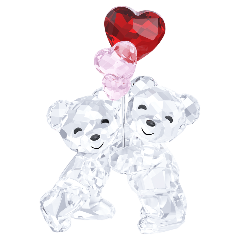 swarovski kris bear heart balloons
