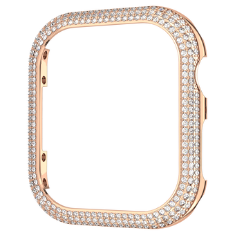 swarovski sparkling case for apple watch series 7 41 mm rose gold tone