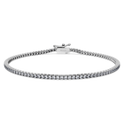 swarovski eternity tennis bracelet  laboratory grown diamonds 1 5 ct tw  18k white gold