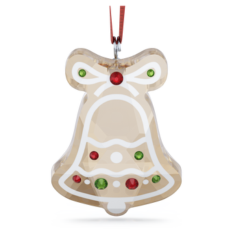 swarovski holiday cheers gingerbread bell ornament