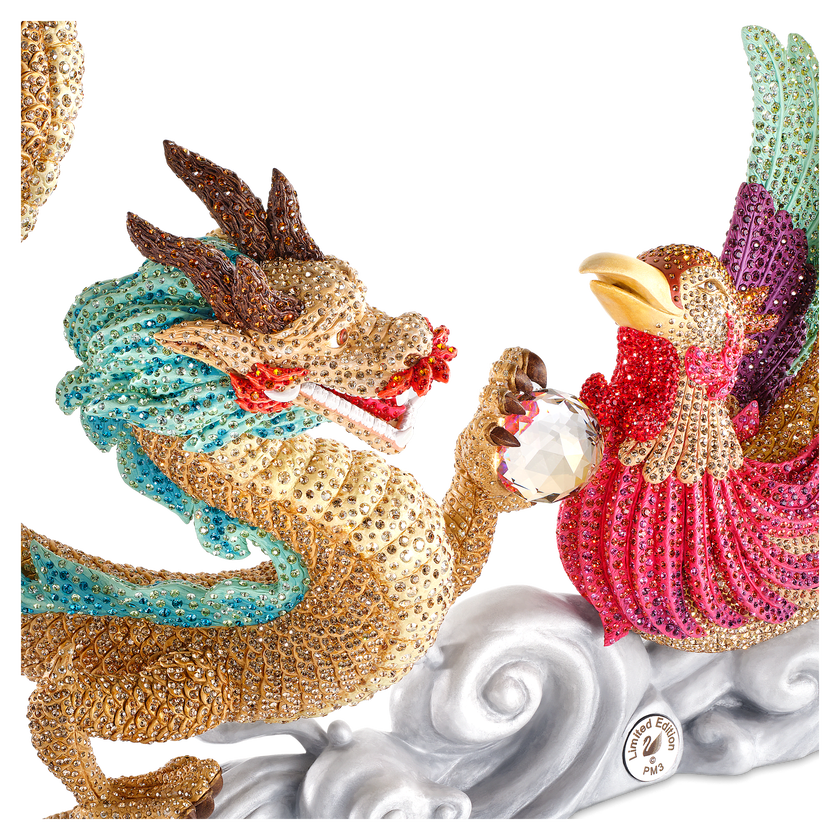 swarovski crystal myriad dragon and phoenix