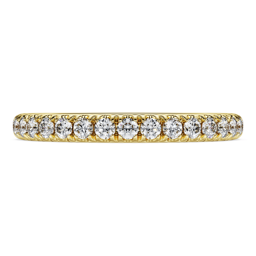 swarovski eternity band ring  laboratory grown diamonds 0 4 ct tw  18k yellow gold