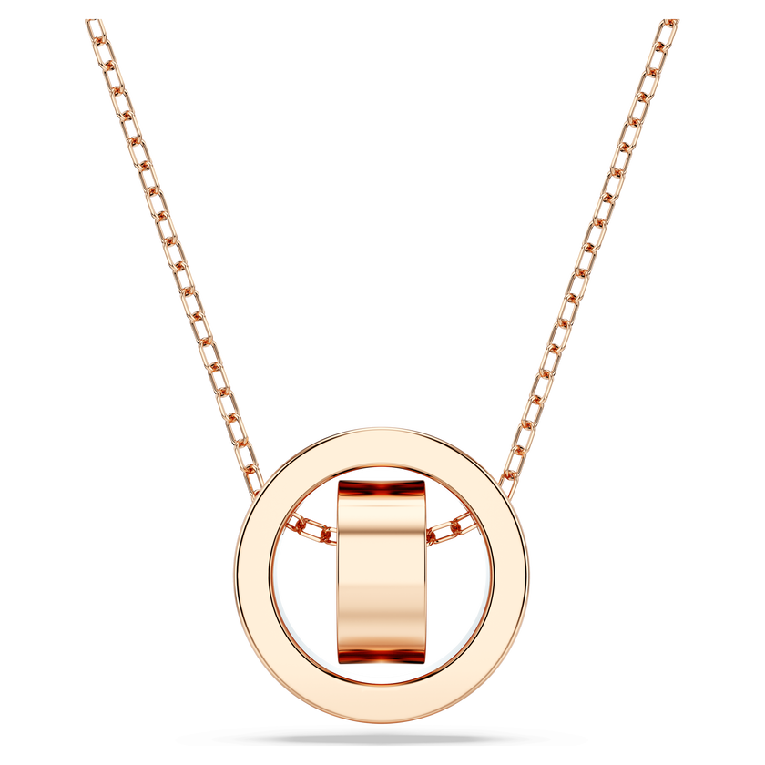 swarovski dextera pendant  pav   white  18k rose gold finish