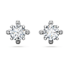 swarovski galaxy stud earrings  laboratory grown diamonds 2 1 ct tw  18k white gold