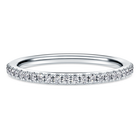 swarovski eternity band ring  laboratory grown diamonds 0 2 ct tw  18k white gold