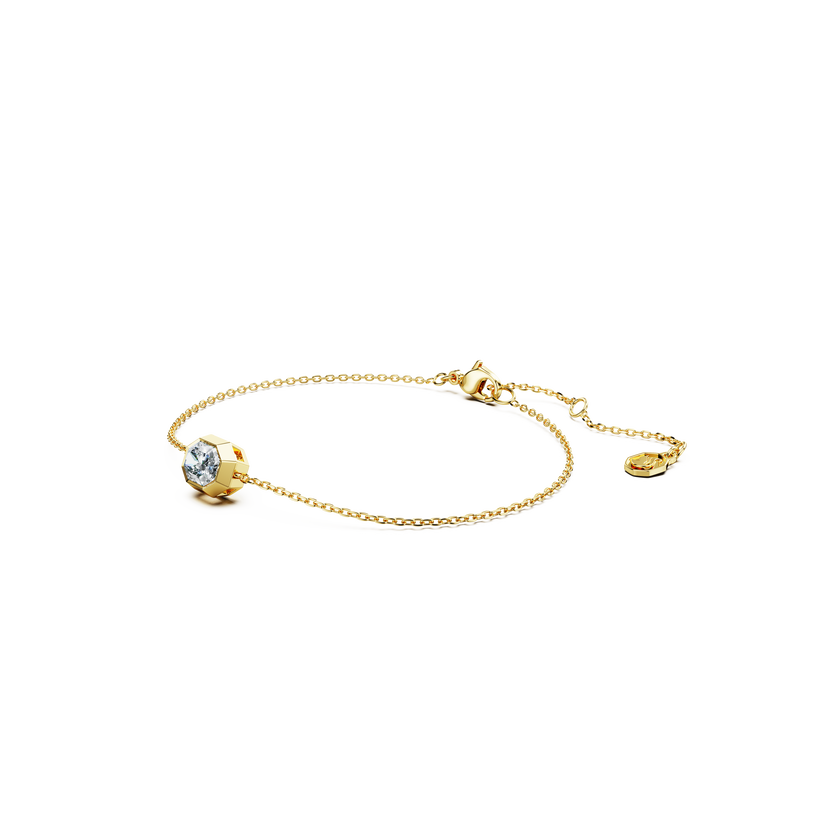 swarovski octagon bracelet  lab grown diamonds 0 5 ct tw  octagon shape  18k yellow gold