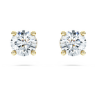 swarovski eternity stud earrings  laboratory grown diamonds 1 ct tw  18k yellow gold