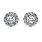 swarovski eternity stud earrings  laboratory grown diamonds 1 25 ct tw  18k white gold