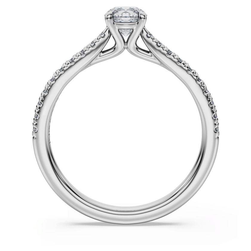 swarovski eternity solitaire ring  laboratory grown diamonds 0 7 ct tw  18k white gold