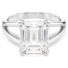 swarovski stilla ring octagon cut white silver tone finish