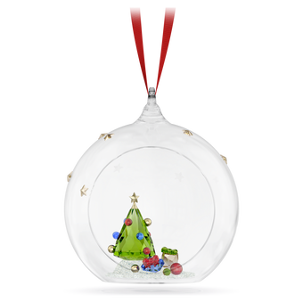swarovski holiday cheers tree and gifts ball ornament