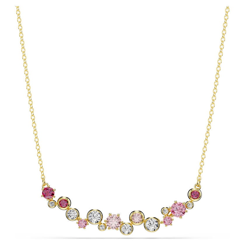 swarovski constella set  mixed cuts  multicolored  gold tone plated