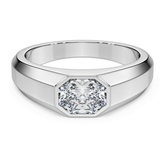 swarovski octagon band ring  lab grown diamonds 1 0 ct tw  octagon shape  18k white gold