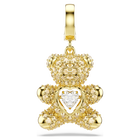 swarovski idyllia charm  mixed cuts  teddy  gold tone  gold tone plated
