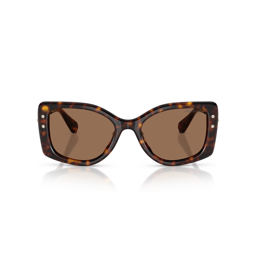 swarovski sunglasses  pillow shape  sk6058u  brown