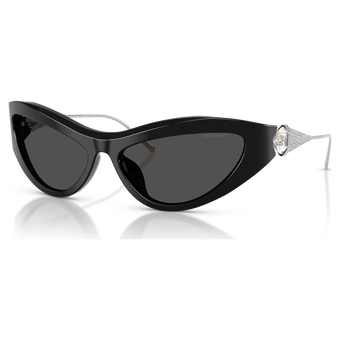swarovski sunglasses  cat eye shape  sk6046  black