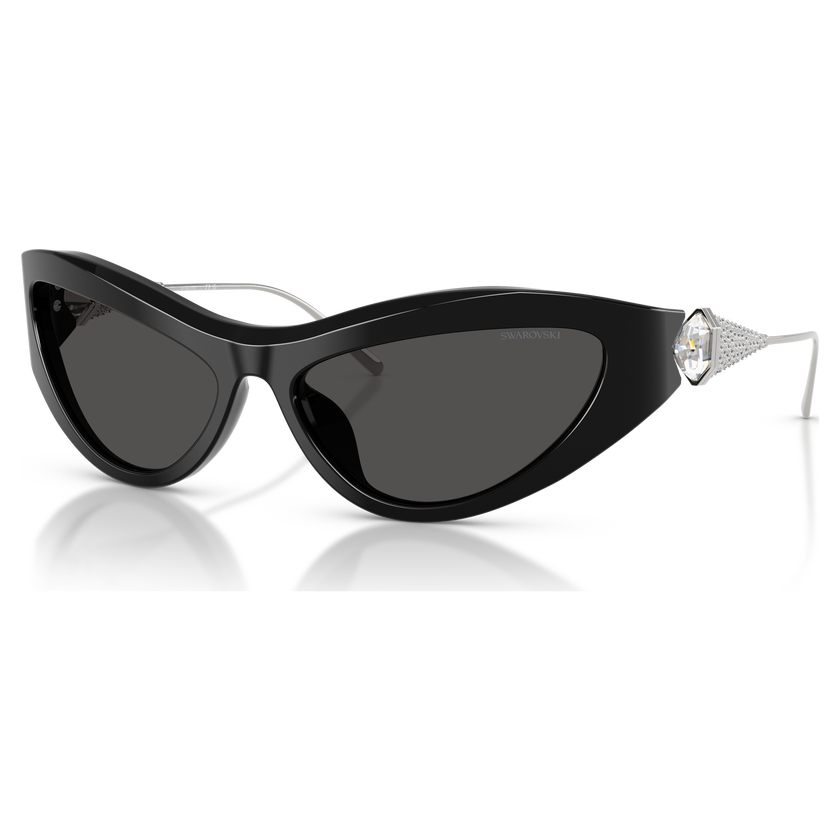 swarovski sunglasses  cat eye shape  sk6046  black