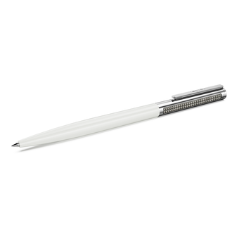 swarovski matrix tennis ballpoint pen  white  chrome plated