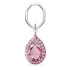 swarovski key ring pear cut pink
