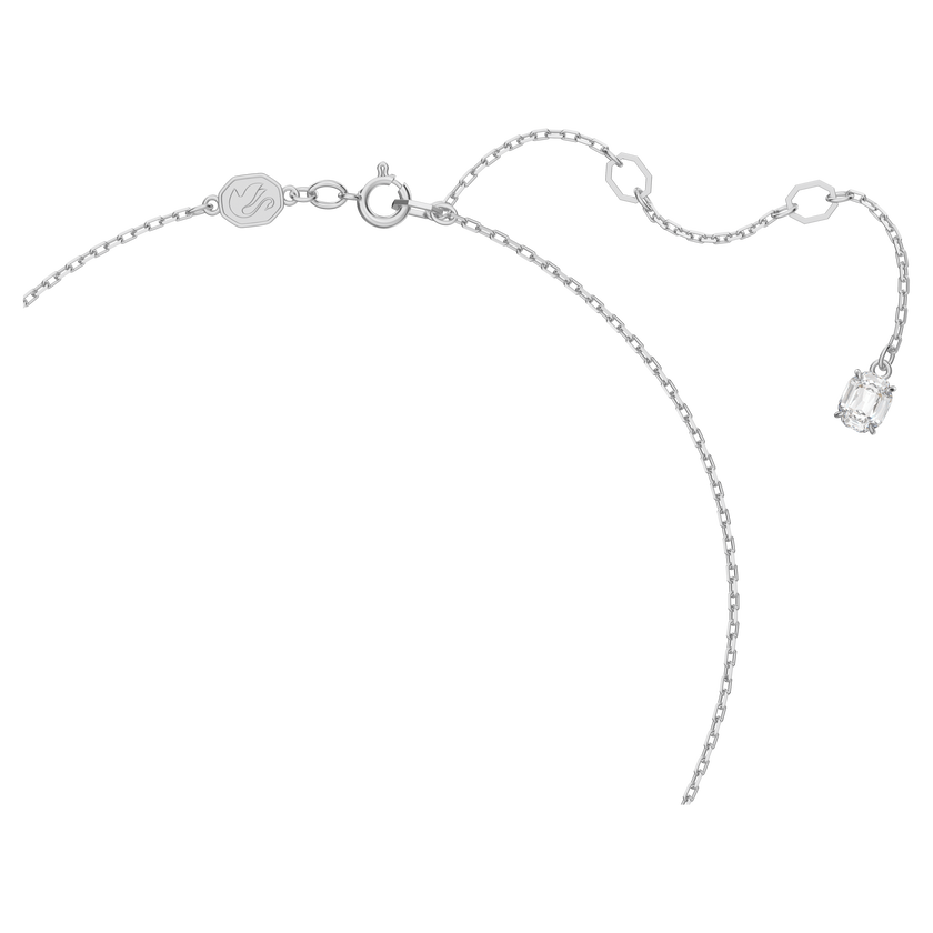 swarovski stilla set  round cut  white  rhodium plated