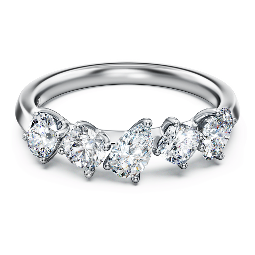 swarovski galaxy ring  laboratory grown diamonds 1 ct tw  18k white gold