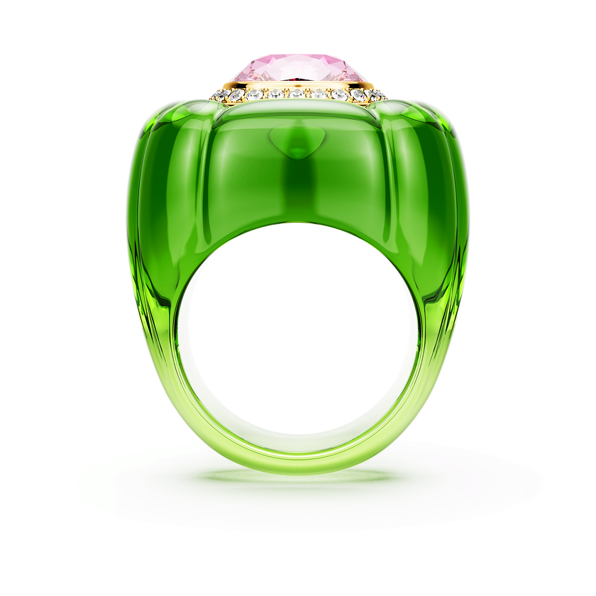 swarovski dulcis cocktail ring  cushion cut  pav   multicolored