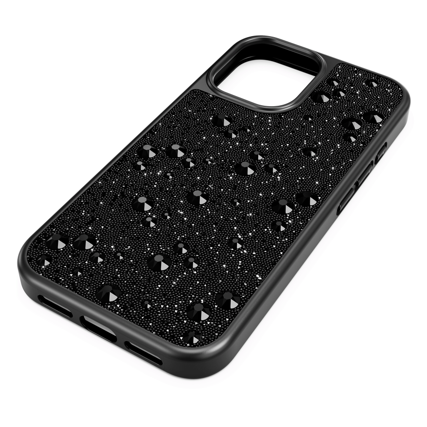 swarovski high smartphone case  scattered design  iphone  16  black