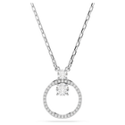 swarovski constella pendant pav round cut white rhodium plated