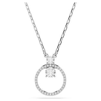 swarovski constella pendant pav round cut white rhodium plated
