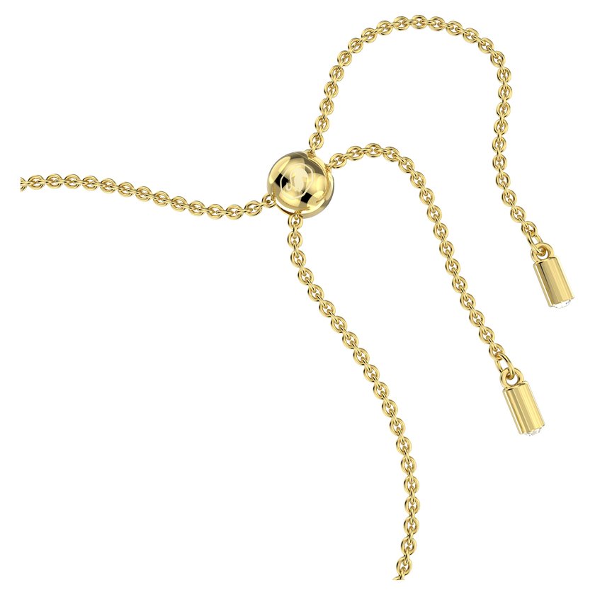 swarovski emily bracelet  mixed round cuts  gold tone  gold tone plated