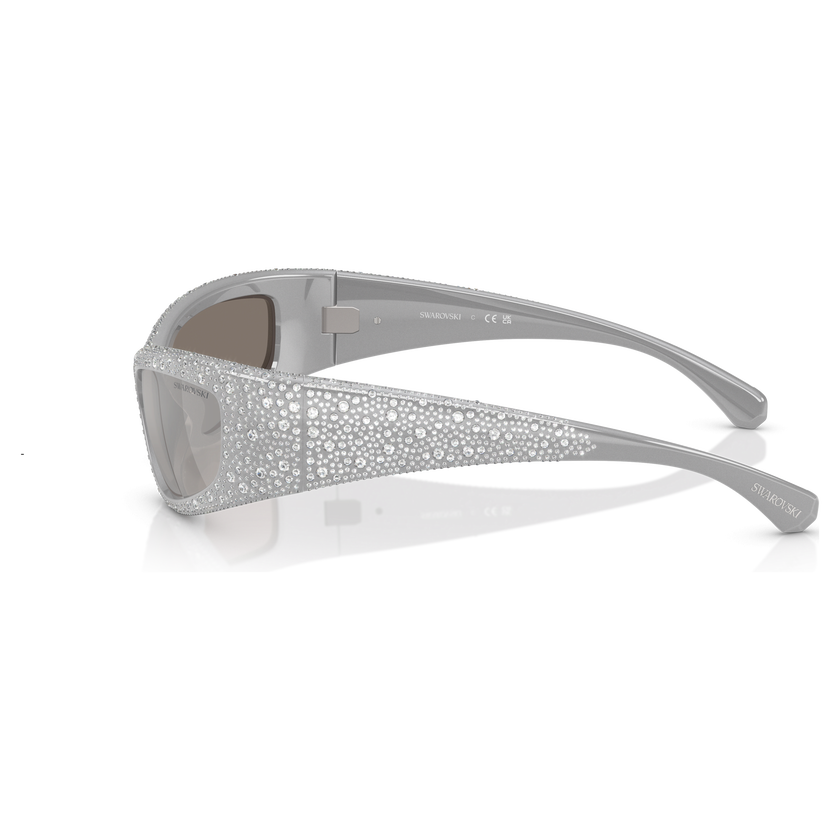 swarovski sunglasses  sk6027  silver tone