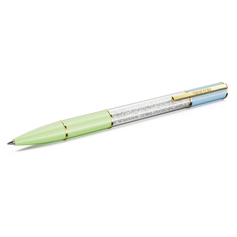swarovski crystalline lustre ballpoint pen  multicolored  gold tone plated