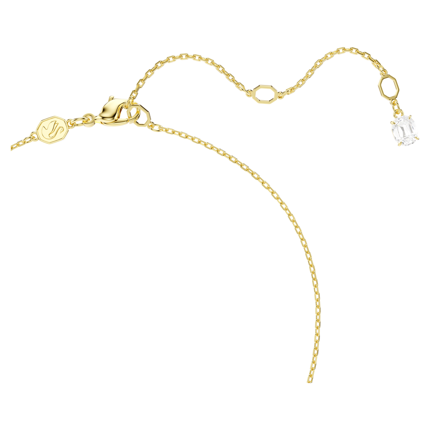 swarovski mesmera attract necklace  heart  white  gold tone plated
