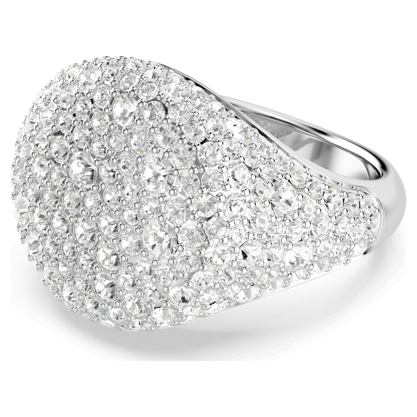 swarovski sublima cocktail ring  white  rhodium plated