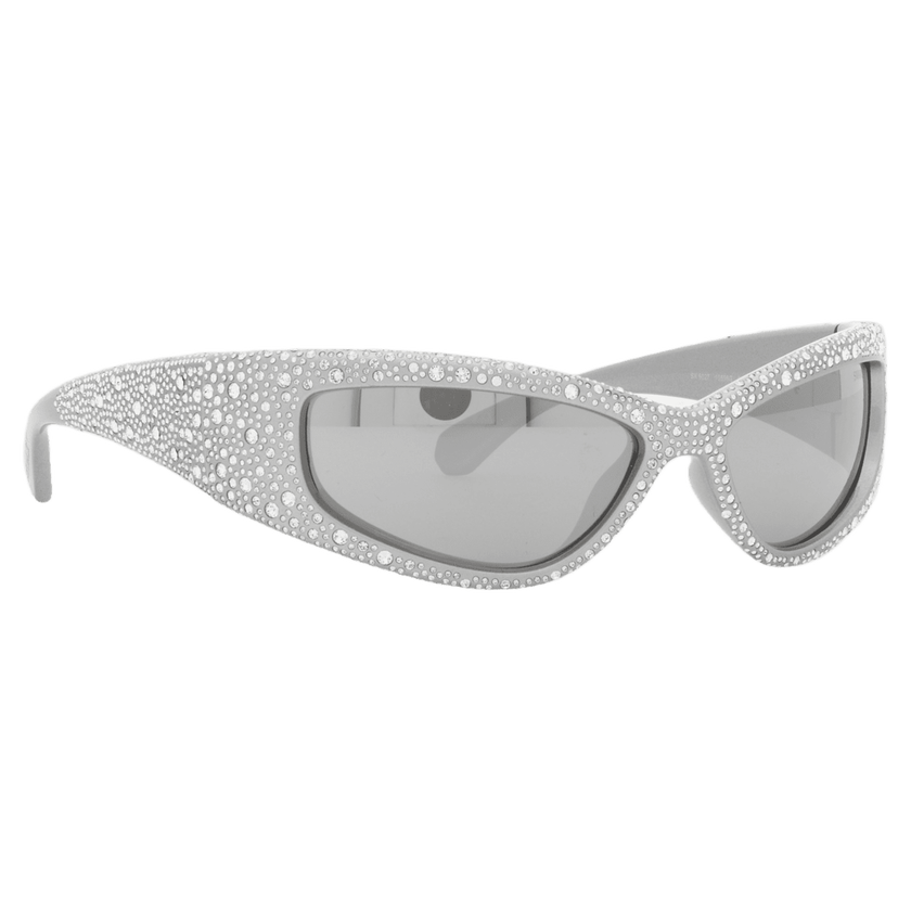 swarovski sunglasses  sk6027  silver tone
