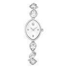 swarovski gema watch  crystal bracelet  silver tone  stainless steel