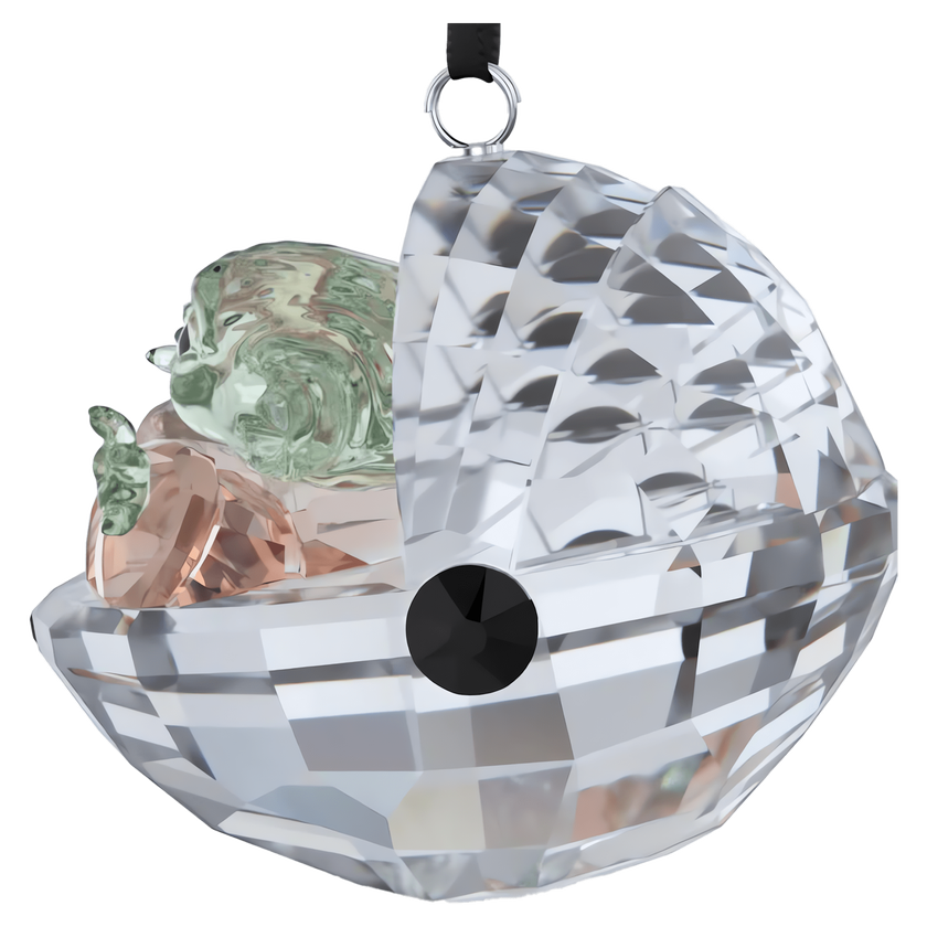 swarovski star wars the mandalorian grogu ornament