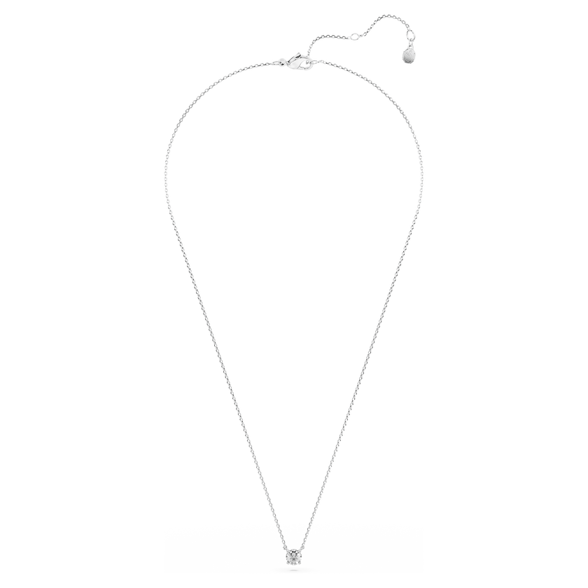 swarovski eternity pendant  lab grown diamonds 0 5 ct tw  round shape  sterling silver