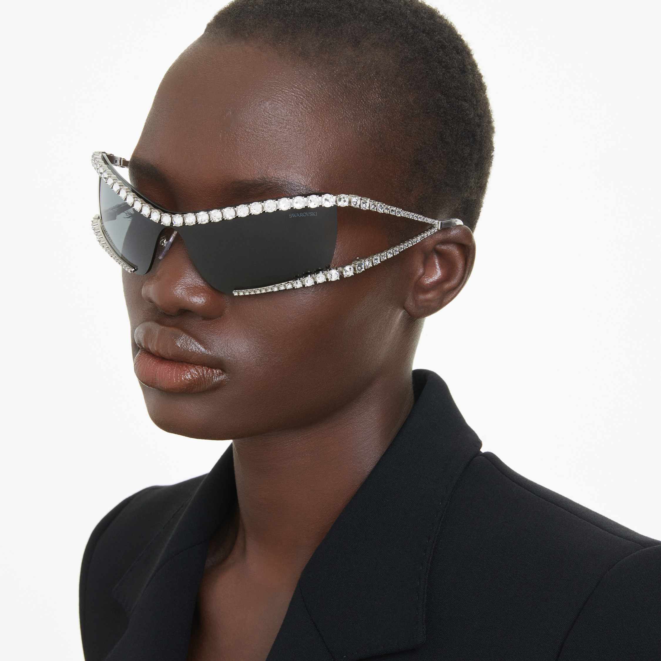 Buy Swarovski Sunglasses Mask Silver tone