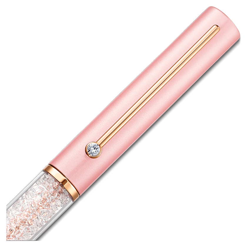 swarovski crystalline gloss ballpoint pen  pink  pink lacquered  rose gold tone plated