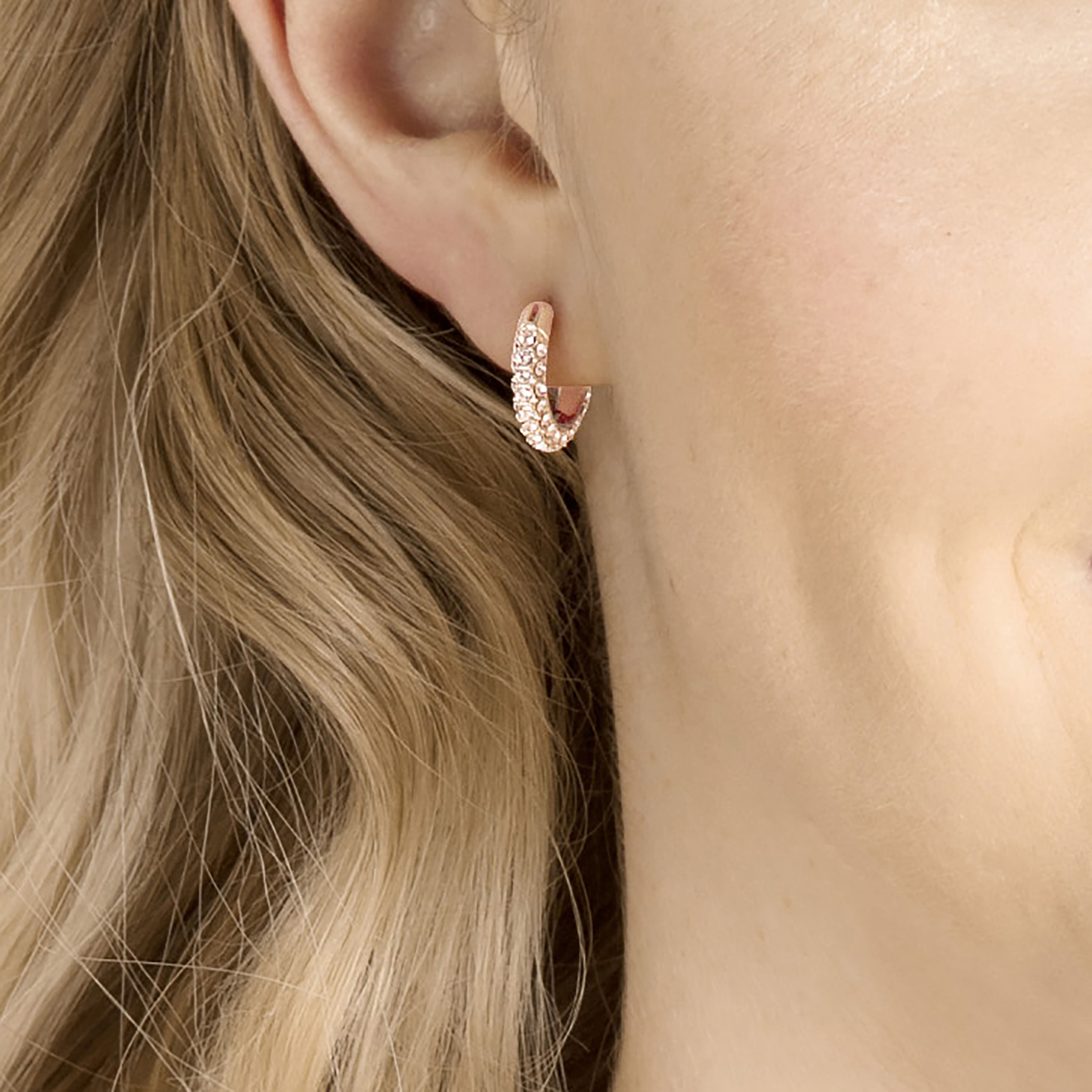 Rose sales stone earrings