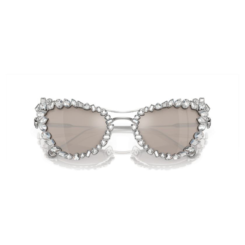 swarovski sunglasses  statement  cat eye shape  sk7011el  white